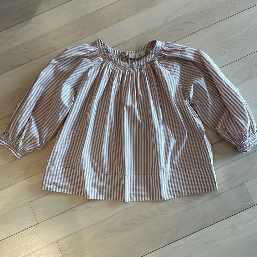The GREAT poplin striped blouse - Size 2 (Medium)
